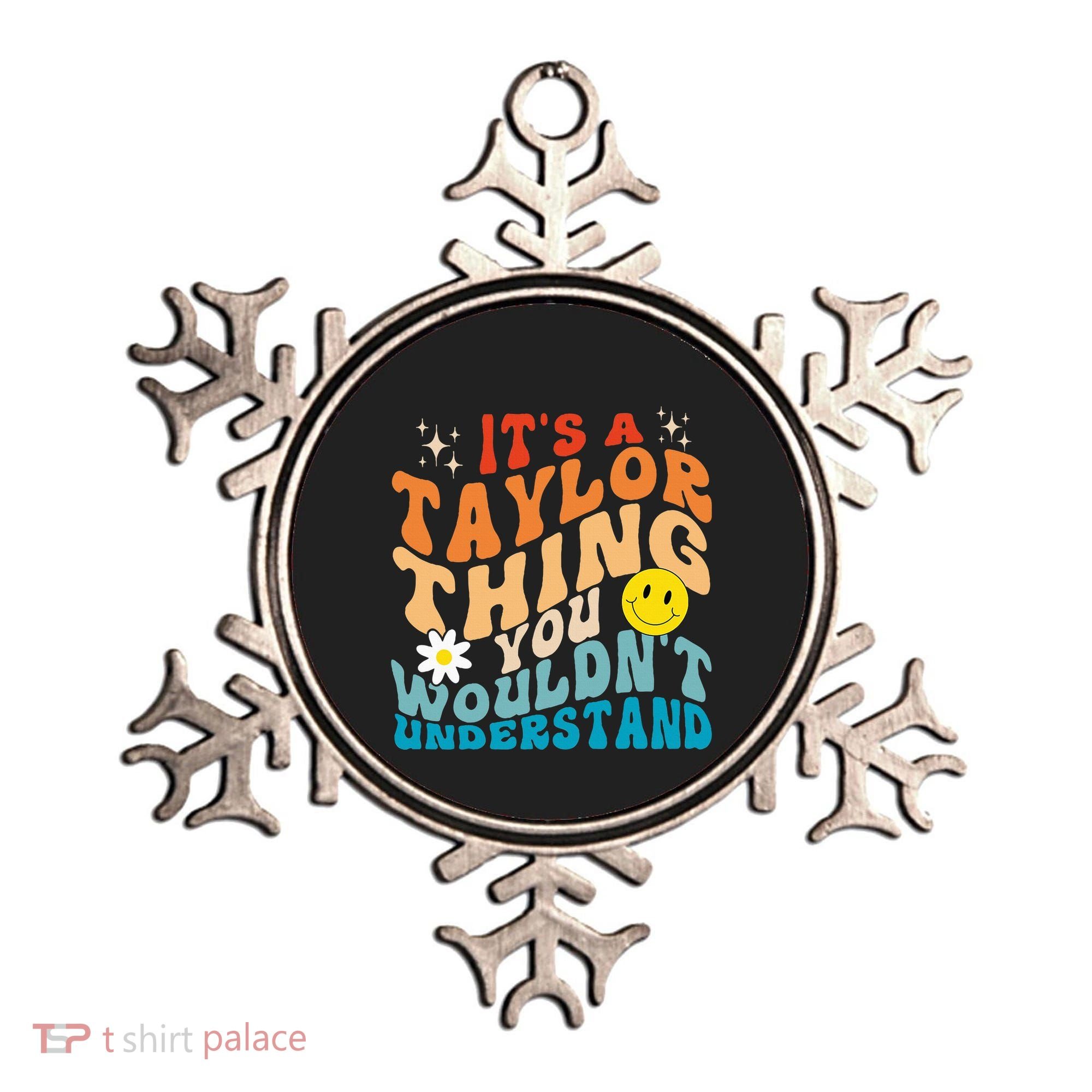 It's A T.aylor Thing You Wouldn't Understand Retro Groovy Ornament