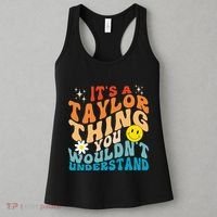 It's A T.aylor Thing You Wouldn't Understand Retro Groovy Women's Tank Top thumb 3