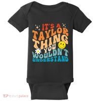 It's A T.aylor Thing You Wouldn't Understand Retro Groovy Baby Bodysuit thumb 0
