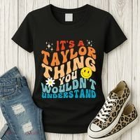 It's A T.aylor Thing You Wouldn't Understand Retro Groovy Women's T-Shirt thumb 3