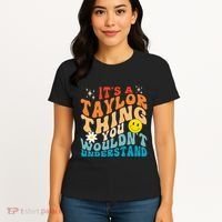 It's A T.aylor Thing You Wouldn't Understand Retro Groovy Women's T-Shirt thumb 4