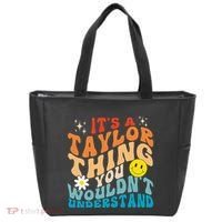 It's A T.aylor Thing You Wouldn't Understand Retro Groovy Tote Bag thumb 0