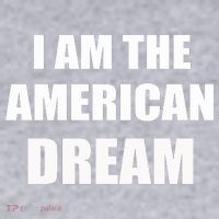I Am The American Dream Women's Racerback Cropped Tank thumb 2