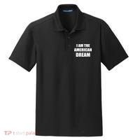 I Am The American Dream Dry Zone Grid Polo thumb 0