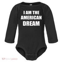 I Am The American Dream Baby Long Sleeve Bodysuit thumb 0