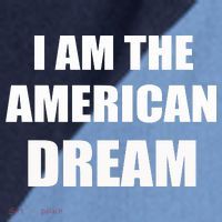 I Am The American Dream Raglan Baseball Sleeve Shirt thumb 2