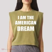 I Am The American Dream Garment-Dyed Women's Muscle Tee thumb 2