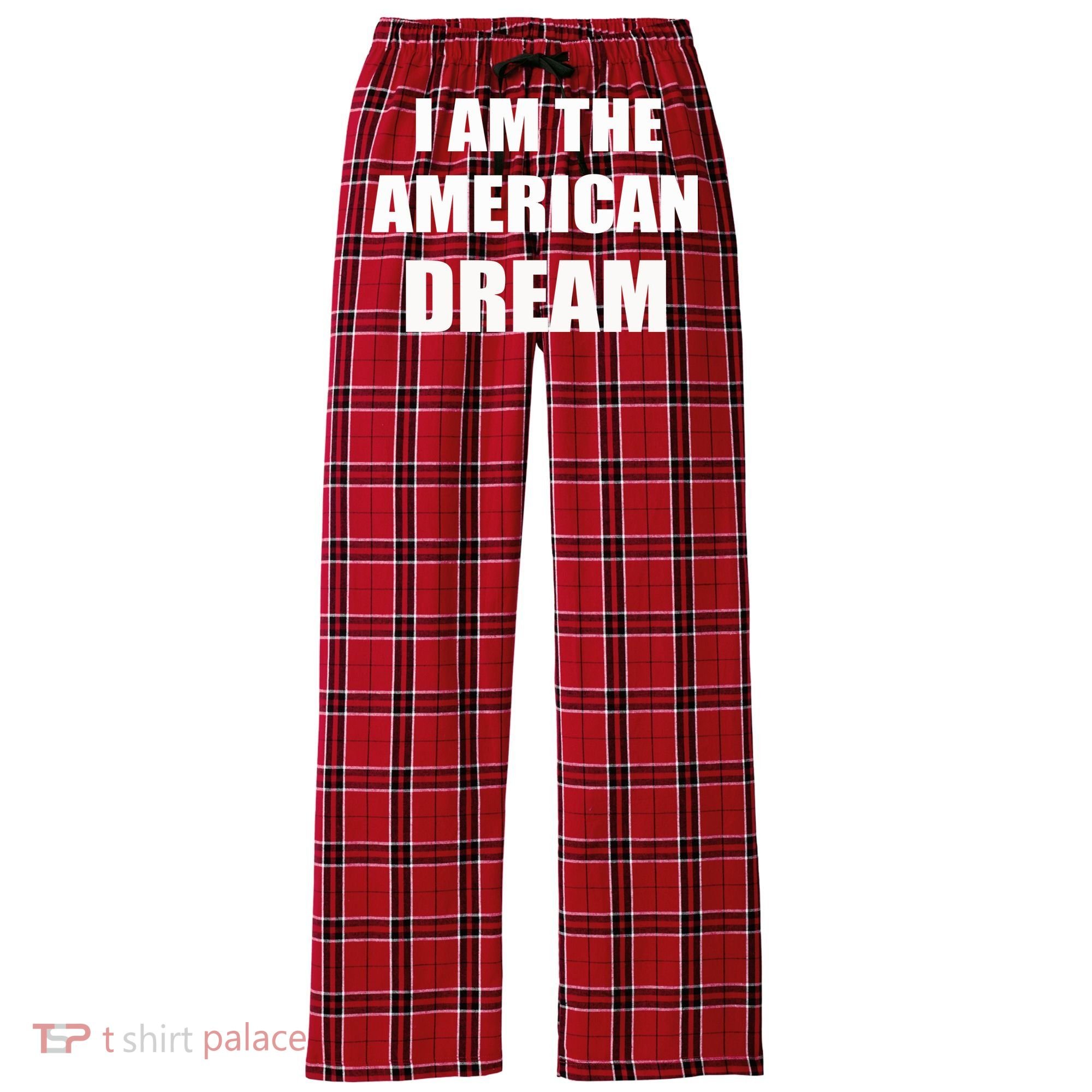 I Am The American Dream Women's Flannel Plaid Pajama Pants