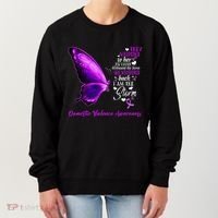 I am the storm Domestic Violence Awareness Butterfly Women's Sweatshirt thumb 0