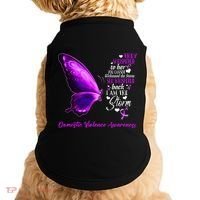 I am the storm Domestic Violence Awareness Butterfly Doggie Tank thumb 0
