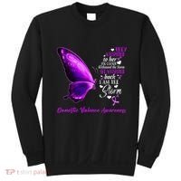 I am the storm Domestic Violence Awareness Butterfly Sweatshirt thumb 0