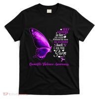 I am the storm Domestic Violence Awareness Butterfly T-Shirt thumb 0