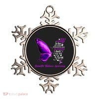 I am the storm Domestic Violence Awareness Butterfly Ornament thumb 0