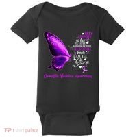 I am the storm Domestic Violence Awareness Butterfly Baby Bodysuit thumb 0