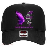 I am the storm Domestic Violence Awareness Butterfly Hat thumb 0