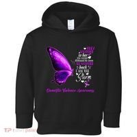 I am the storm Domestic Violence Awareness Butterfly Toddler Hoodie thumb 0
