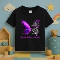 I am the storm Domestic Violence Awareness Butterfly Toddler T-Shirt thumb 3