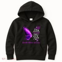 I am the storm Domestic Violence Awareness Butterfly Kids Hoodie thumb 0