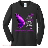 I am the storm Domestic Violence Awareness Butterfly Kids Long Sleeve Shirt thumb 0