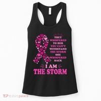 I Am The Storm Quote Breast Cancer Awareness Women's Tank Top thumb 0