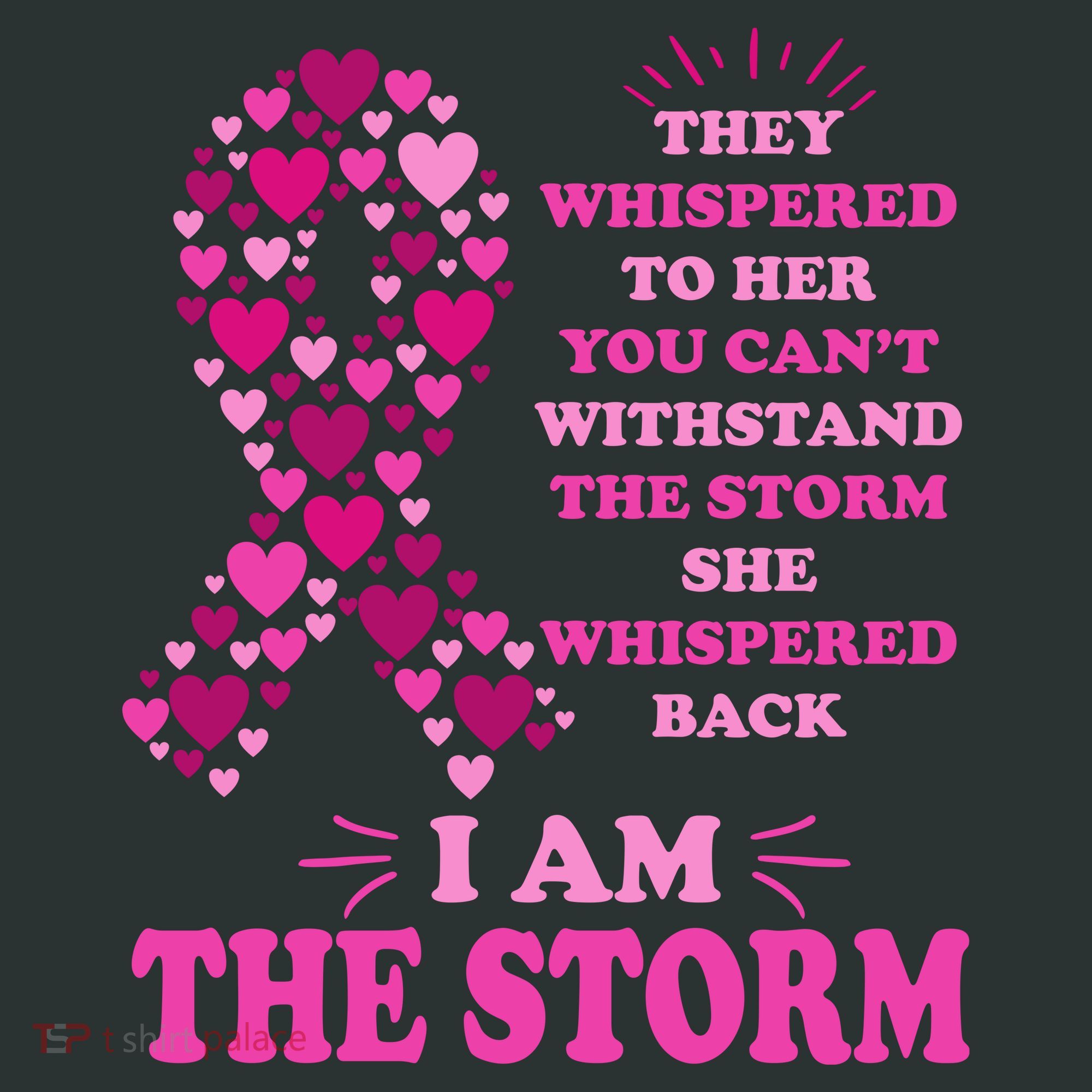 I Am The Storm Quote Breast Cancer Awareness Mousepad