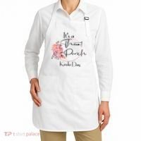 It's A Throat Punch Kinda Day Flowers Fun Sarcastic Quote Gift Apron thumb 2