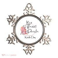 It's A Throat Punch Kinda Day Flowers Fun Sarcastic Quote Gift Ornament thumb 0