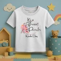 It's A Throat Punch Kinda Day Flowers Fun Sarcastic Quote Gift Toddler T-Shirt thumb 3