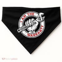 I Am The Warranty, Car Lover USA-Made Doggie Bandana thumb 0