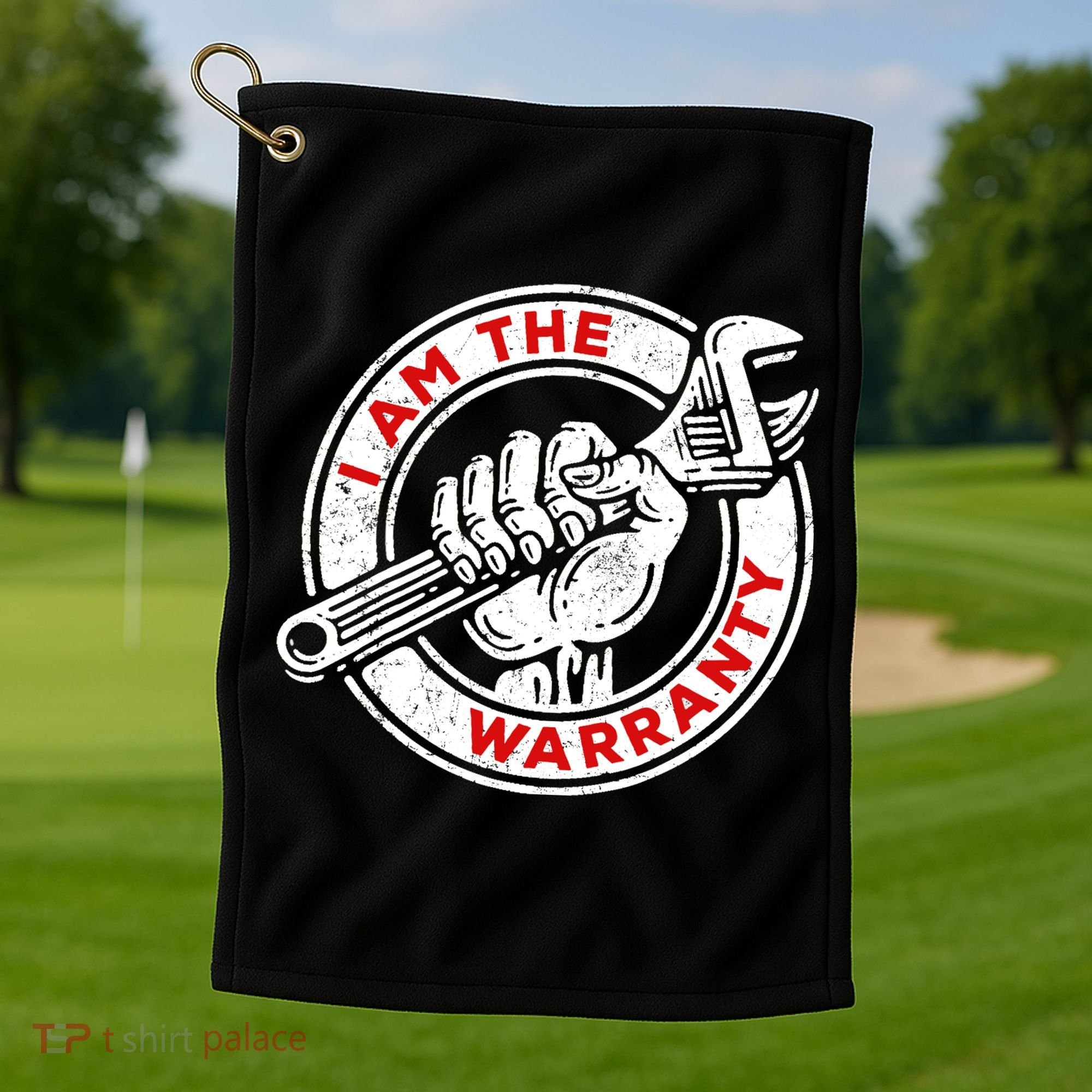 I Am The Warranty, Car Lover Golf Towel