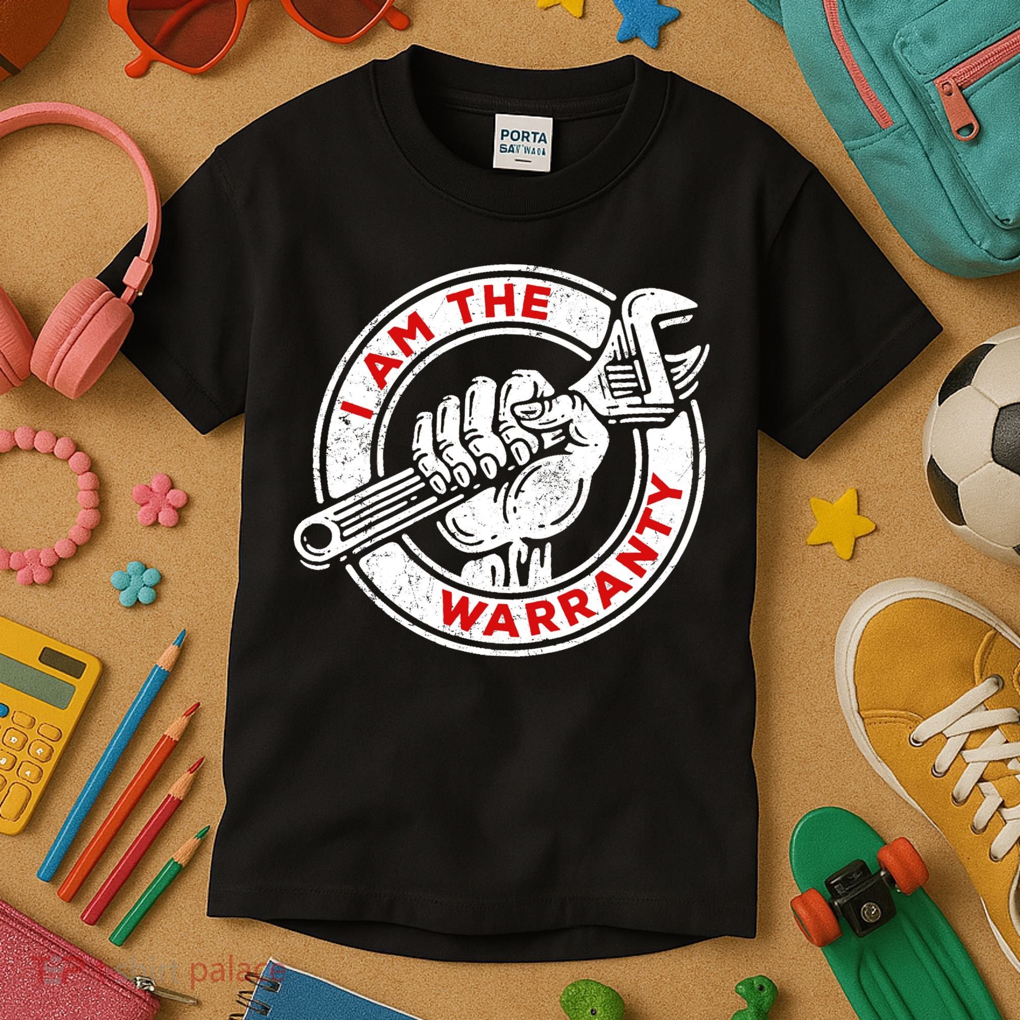 I Am The Warranty, Car Lover Kids T-Shirt