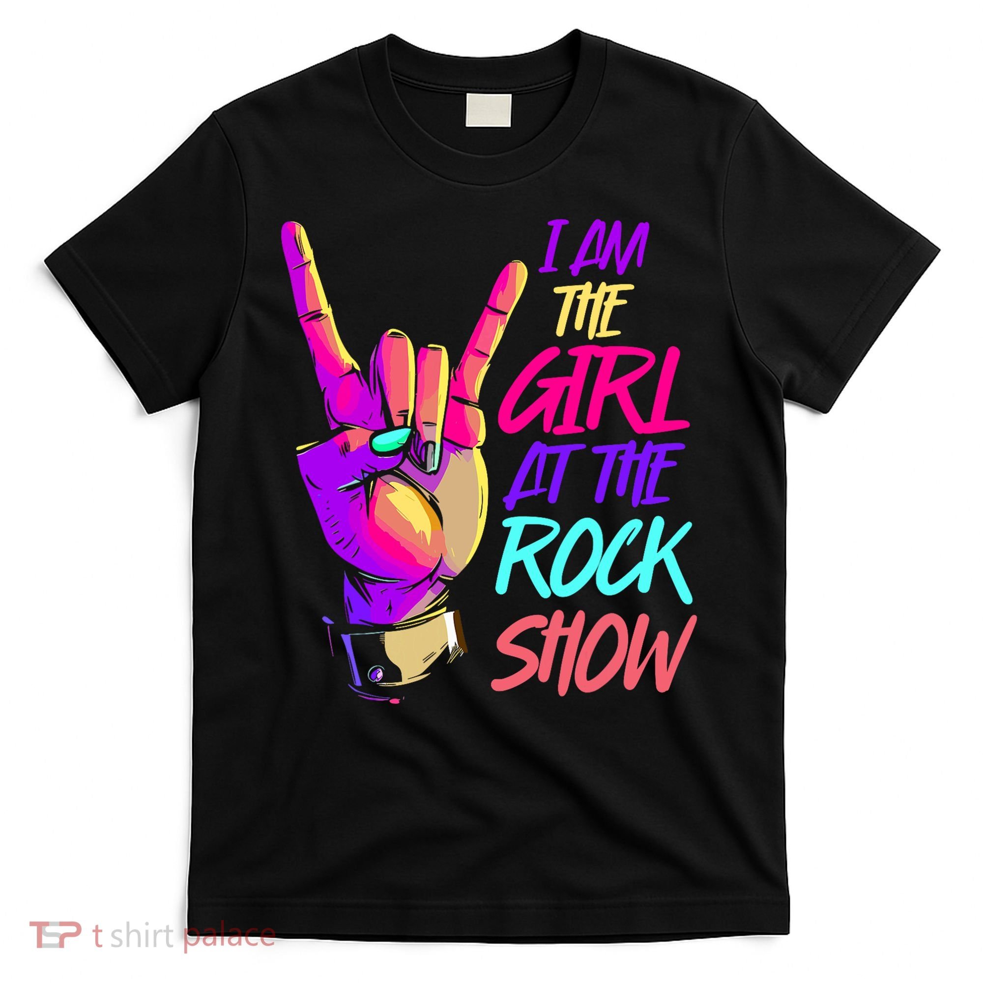 I Am The Girl At The R.O.C.K Show Retro Rock Music T-Shirt