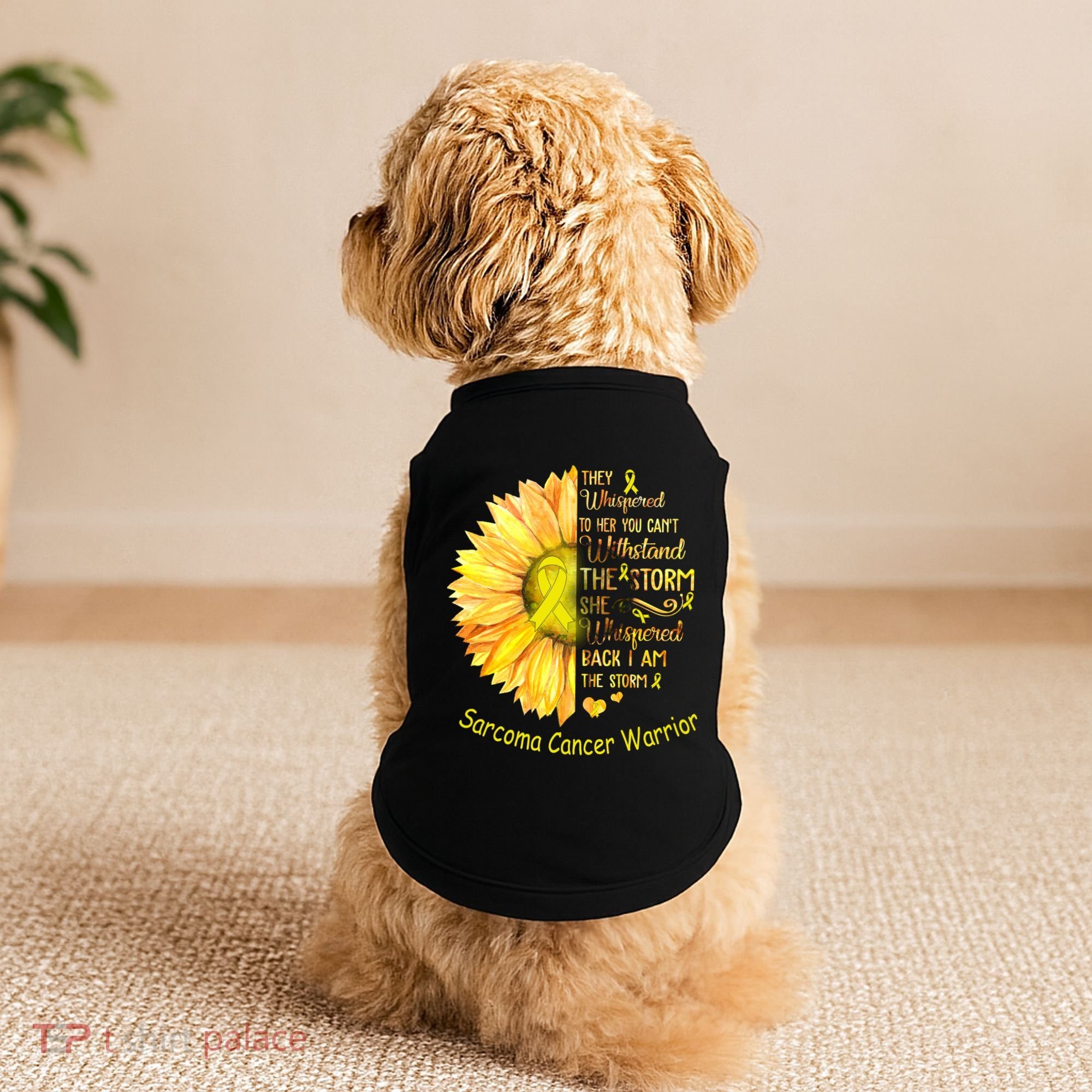 I Am The Storm Sarcoma Cancer Warrior Gift Doggie Tank
