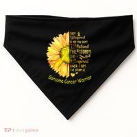 I Am The Storm Sarcoma Cancer Warrior Gift USA-Made Doggie Bandana thumb 0