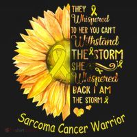 I Am The Storm Sarcoma Cancer Warrior Gift Backpack thumb 2
