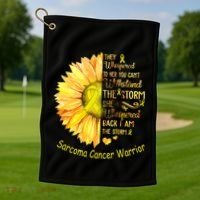 I Am The Storm Sarcoma Cancer Warrior Gift Golf Towel thumb 1