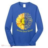 I Am The Storm Sarcoma Cancer Warrior Gift Long Sleeve Shirt thumb 0