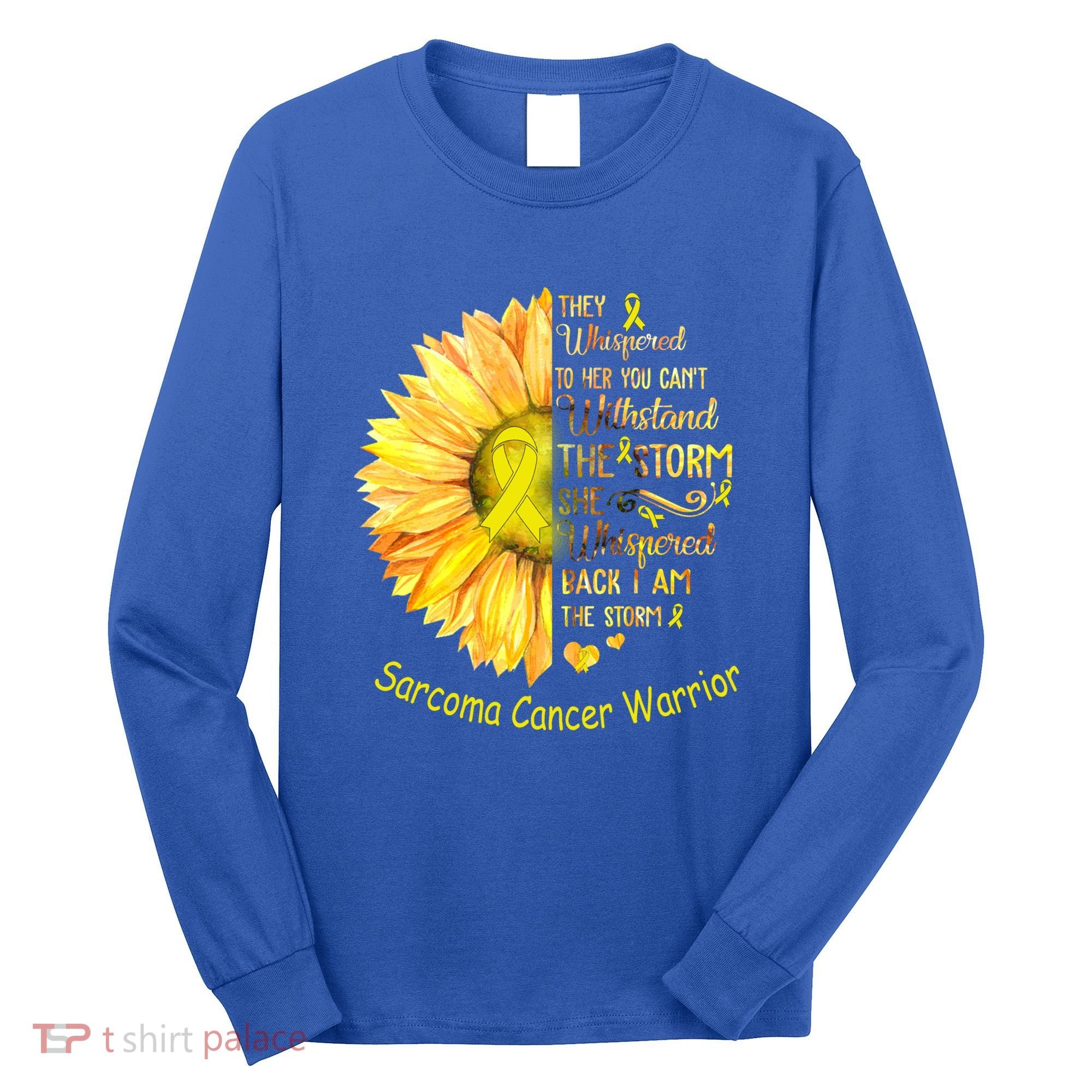 I Am The Storm Sarcoma Cancer Warrior Gift Long Sleeve Shirt