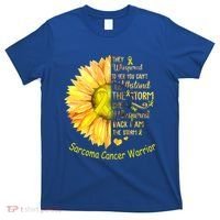 I Am The Storm Sarcoma Cancer Warrior Gift T-Shirt thumb 0