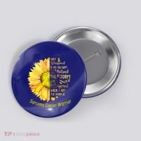 I Am The Storm Sarcoma Cancer Warrior Gift Button thumb 0