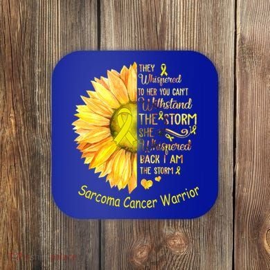 I Am The Storm Sarcoma Cancer Warrior Gift Coaster