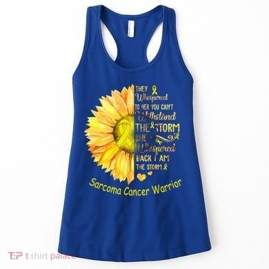 I Am The Storm Sarcoma Cancer Warrior Gift Women's Tank Top