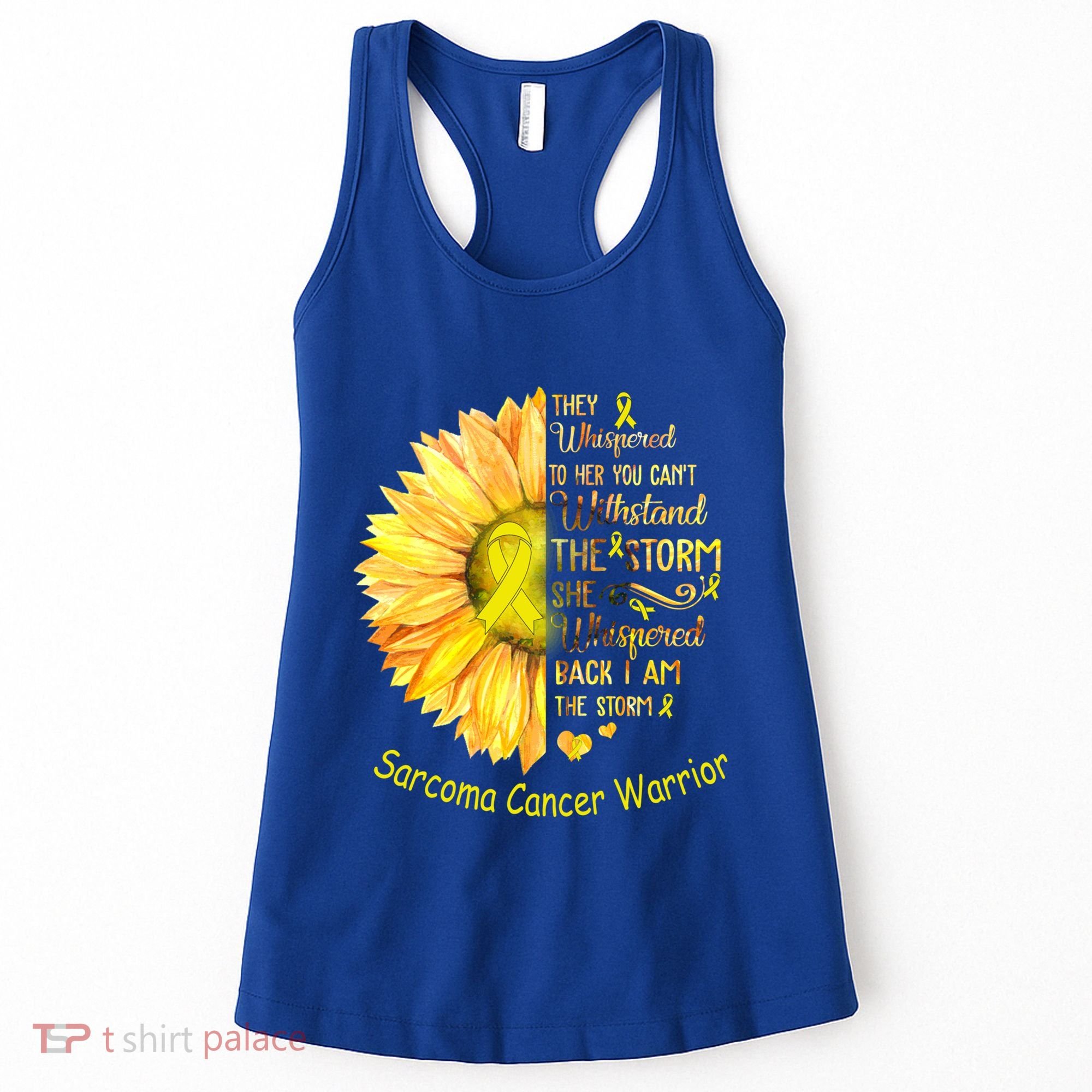 I Am The Storm Sarcoma Cancer Warrior Gift Women's Tank Top