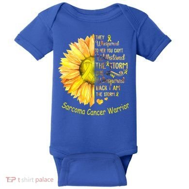 I Am The Storm Sarcoma Cancer Warrior Gift Baby Bodysuit
