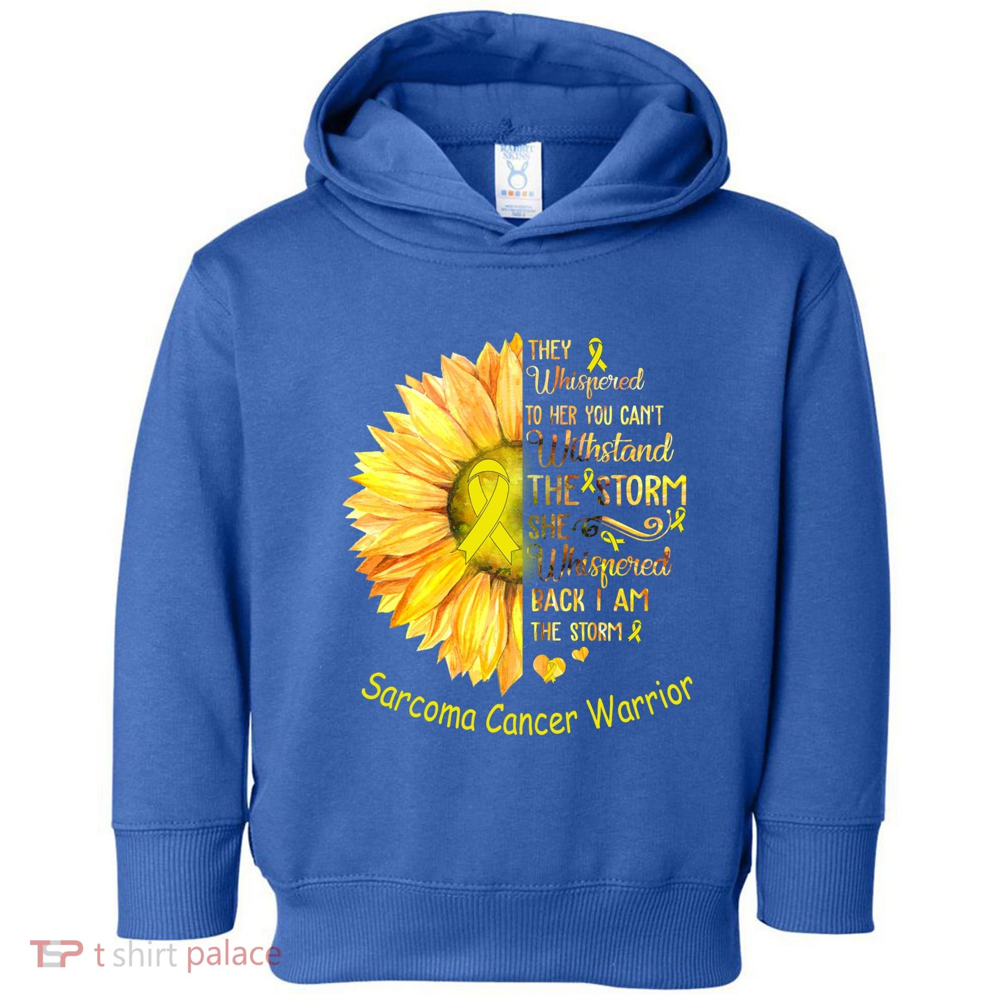 I Am The Storm Sarcoma Cancer Warrior Gift Toddler Hoodie