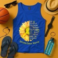 I Am The Storm Sarcoma Cancer Warrior Gift Tank Top thumb 4