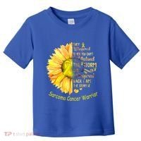 I Am The Storm Sarcoma Cancer Warrior Gift Toddler T-Shirt thumb 0
