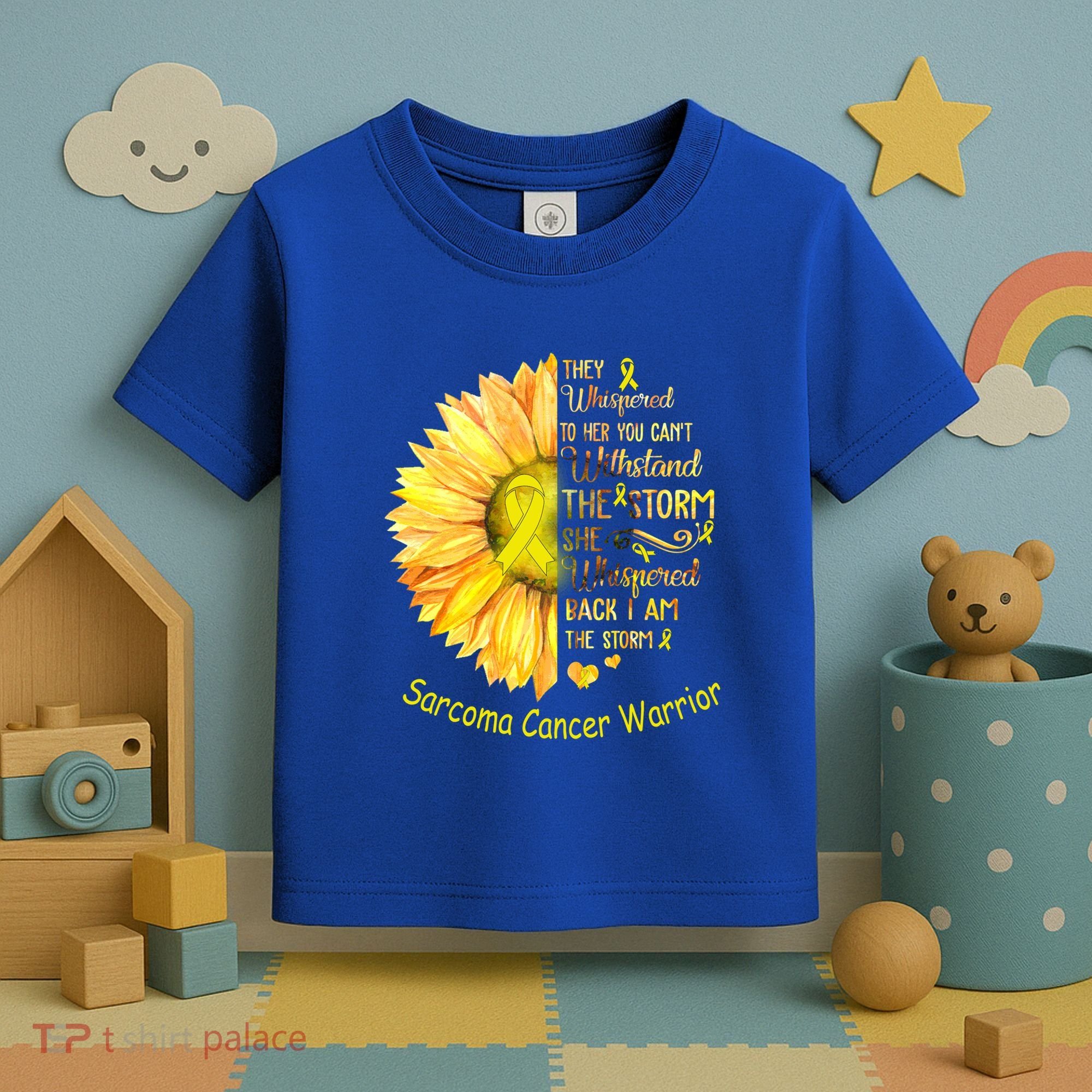 I Am The Storm Sarcoma Cancer Warrior Gift Toddler T-Shirt