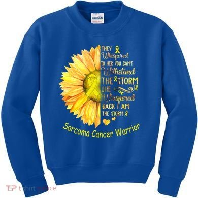 I Am The Storm Sarcoma Cancer Warrior Gift Kids Sweatshirt