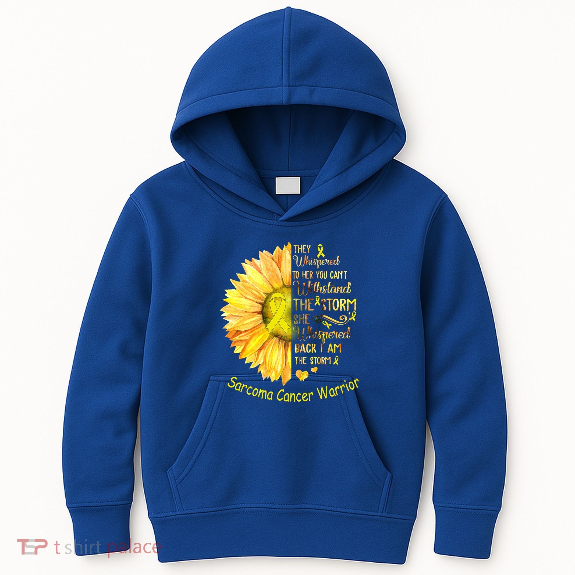 I Am The Storm Sarcoma Cancer Warrior Gift Kids Hoodie